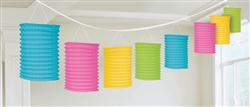 Multi Color Lantern Garland | Luau Party Supplies