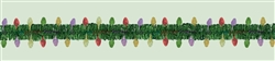 Holiday Tinsel Garland w/Prismatic Foil Lights | Party Supplies