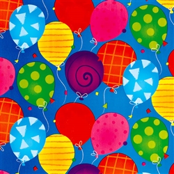 Bright Balloons Jumbo Embossed Gift Wrap | Party Supplies