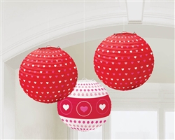 Valentine Lantern Hanging Decorations | Valentines decorations