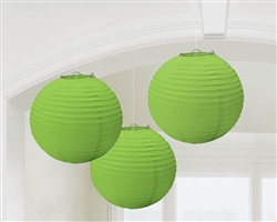 Round Lantern Decorations - Kiwi | Party Supplies