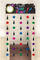 Happy New Year Door Curtain | New Year's Eve Hanging Decorations