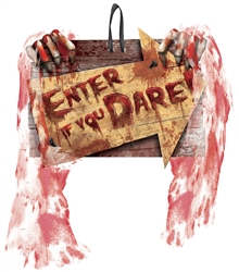 Enter If You Dare Value Sign | Party Supplies