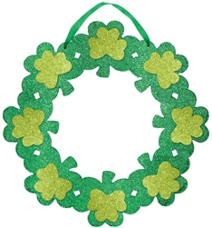 St. Patrick's Day Wreath w/Ribbon Hanger | St. Patrick's Day decorations