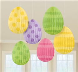 Mini Egg-Shaped Hanging Decorations | Party Supplies