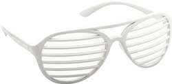 White Slot Glasses