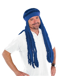 Blue Dread Wig Cap | Party Supplies