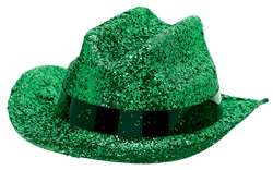 Green Mini Glitter Cowboy Hat