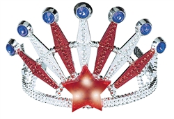 Patriotic Tiara w/Light-Up Star | Party Supplies