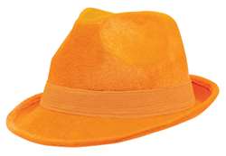 Orange Fedora Hat | Party Supplies