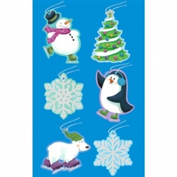 Frosty Tape-On Paper Tags | Party Supplies