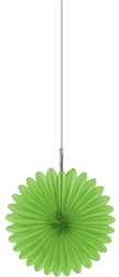 Mini Fan Hanging Decorations - Kiwi | Party decorations