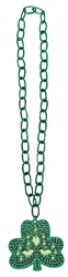 Shamrock Pendant Necklace with Link Chain | St. Patrick's Day Shamrock Neckalce