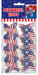 Patriotic Pinwheel Clips | Party Supplies