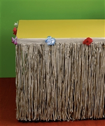 Natural Tissue Table Skirts | Luau Party Supplies