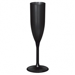 Black Champagne Glass | Party Supplies