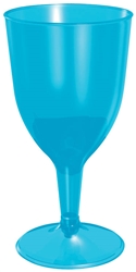 Blue 8 oz. Wine Glasses | Luau Party Supplies