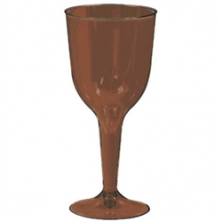 Chocolate Brown Wine Glasses, 10 oz. - 18ct. | Party Supplies
