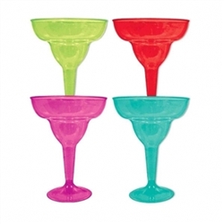 Fiesta Colors Mini Margarita Glasses | Party Supplies