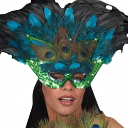 Peacock Feather Mask | Halloween Party Supplies
