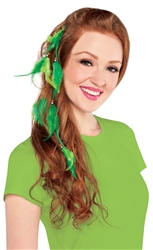 St. Patrick's Day Feathered Hair Extension | St. Patrick's Day Hair Extension