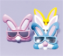 Rabbit Plastic Sunglasses Asst. | Party Supplies