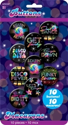 70's Disco Buttons | Party Supplies