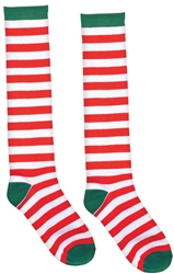 Candy Cane Stripe Knee Socks | Party Supplies