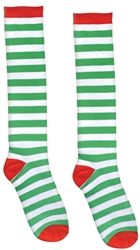 Green Stripe Knee Socks | Party Supplies