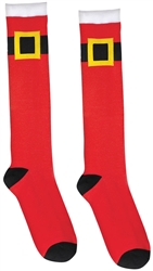 Santa Belt Knee Socks | Party Supplies