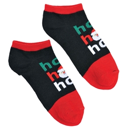 Ho! Ho! Ho! No Show Socks | Party Supplies