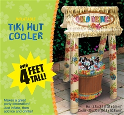Inflatable Tiki Hut Cooler | Luau Party Supplies