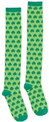 St. Patrick's Day Knee High Socks - Shamrocks | St. Patrick's Day Socks