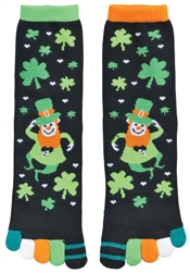 St. Patrick's Day Toe Socks - I Love Shamrocks  | party supplies