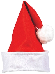 Santa Hat w/Folded Cuff | Party Supplies
