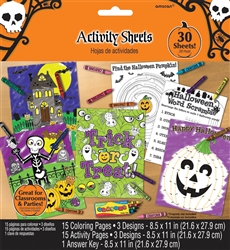 Halloween Activity Sheets