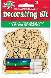 Snowman Ornament Decorating Kit | Party Supplies