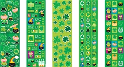 St. Patrick's Day Printed Paper Stickers | party supplies