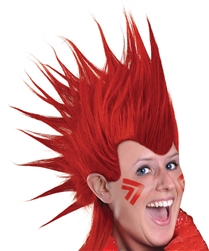 Red Mohawk Wig | Party Supplies