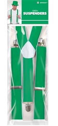 Green Suspenders | Party Supplies