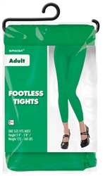 Green Footless Tights | Party Supplies