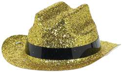 Gold Mini Glitter Cowboy Hat | Party Supplies