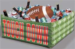 Football Fan Inflatable Plastic Cooler | Party Supplies