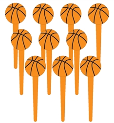 Basketball Fan Plastic Picks | Party Supplies