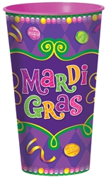Mardi Gras Large Plastic Cups, 32 oz. | Mardi Gras Tableware
