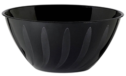 Swirl Bowl - Black 2 Qts | Party Supplies