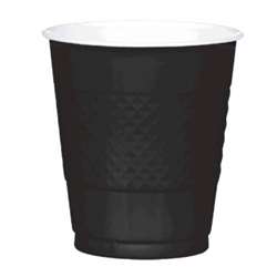 Jet Black Cups, 12 oz 20 ct | Party Supplies