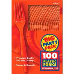 Orange Peel Forks, 100 ct | Party Supplies