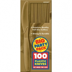 Gold Knives - 100ct. | Party Supplies