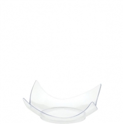 Clear Plastic Mini Curvy Plates | Party Supplies